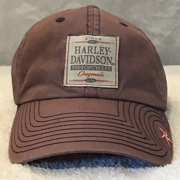 RK Strateman for Harley Davidson Adjustable Brown Cap - Picture 1 of 14